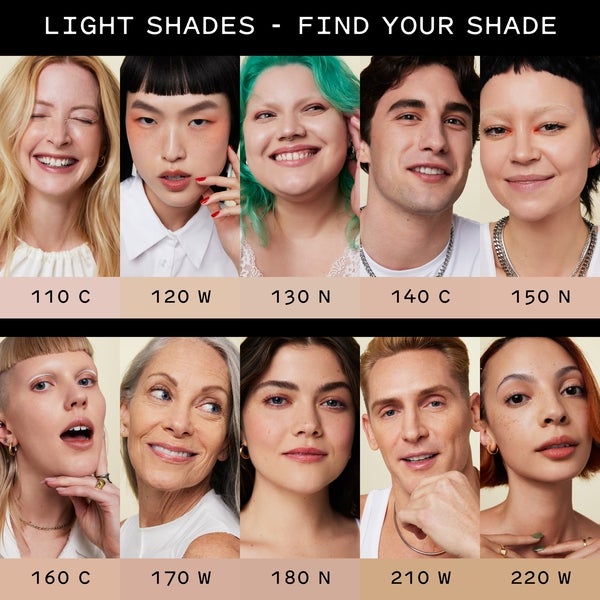 Find your shade with model images